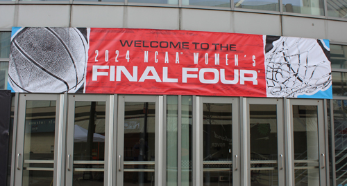 NCAA Women's Final Four in Cleveland banner