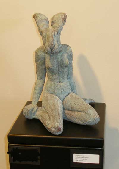 Sophie Ryder's Sitting Lady Hare sculpture