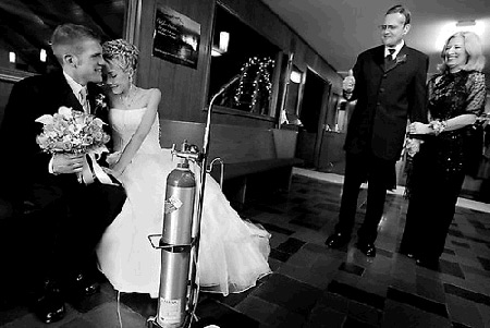 Nick's parents with bride and groom