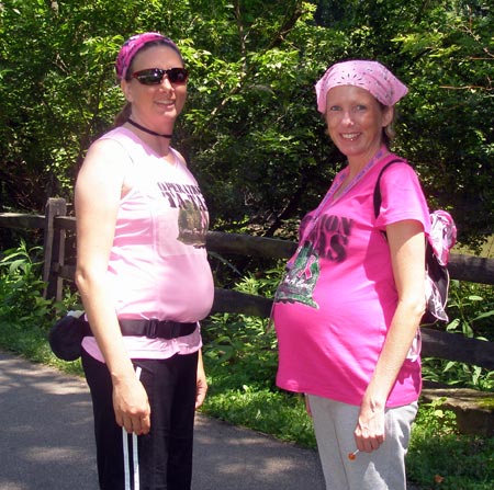 pregnant Breast cancer walker