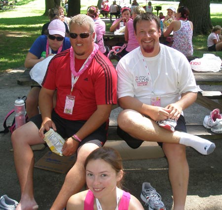 Men at Breast Cancer 3Day walk Cleveland