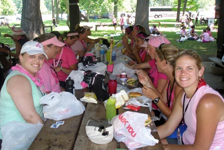 3-day cancer walk rest stop Cleveland