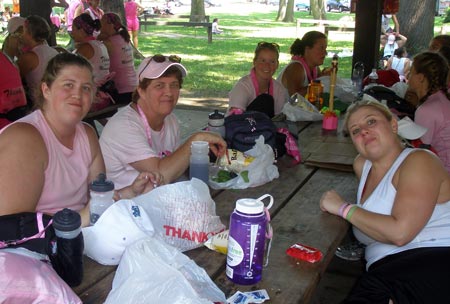 3-day cancer walk rest stop Cleveland