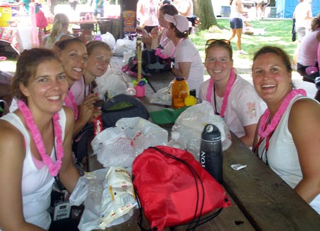 3-day cancer walk rest stop Cleveland