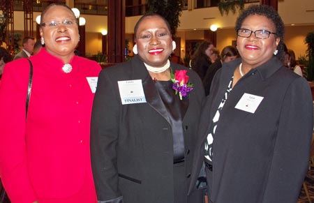 Dr. Flora N. Dees, Athena Award Finalist Linda F.R. Omobien and Edith Jolson