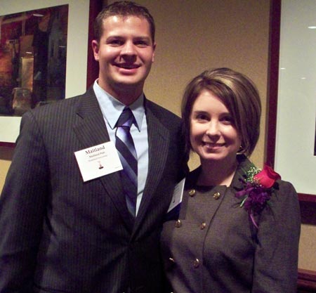 Maitland Peet with Athena Award Young Professional Winner Katie Herbst