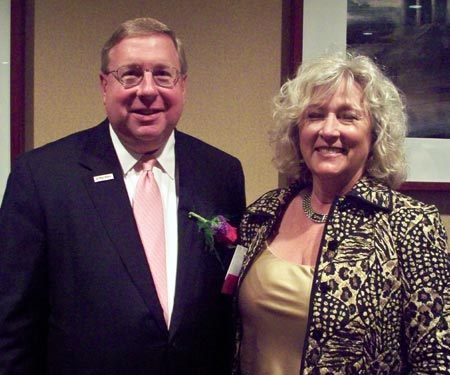 Athena Award Finalist Paul Clark with Linda Stevenson