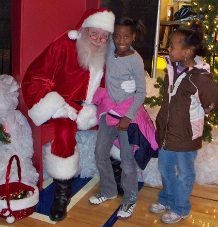 Santa Claus at Quicken Loans Arena