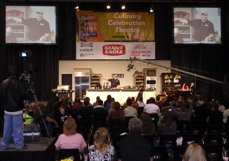 Cooking demonstration at Fabulous Food Show