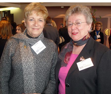 Ellen Galmitz and Susan Adams of the Cuyahoga County Public Library
