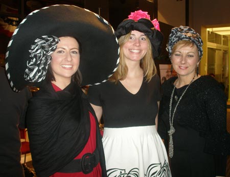 Andrea Wlaszyn, Alexandera Houser-Vukoder and designer Marta Glazen