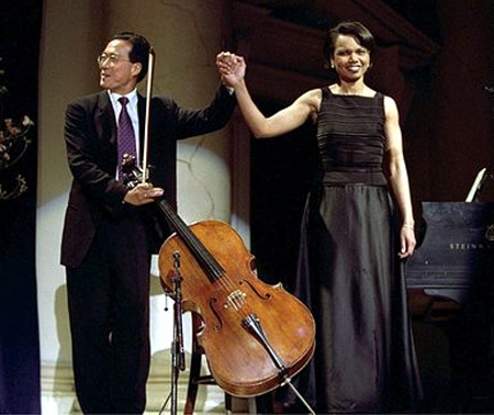 YoYo Ma with Dr. Condoleezza Rice