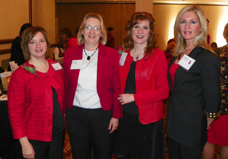 Barb Demagall, Lori Kingston, Robin Rowell and Susan Bitting of University Hospital