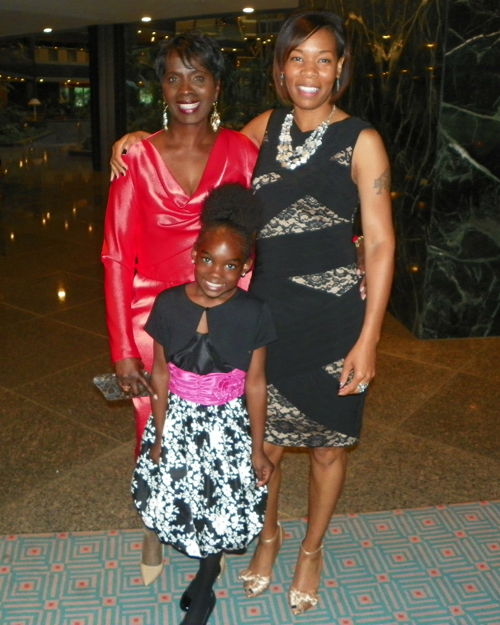 State Senator Shirley A Smith, Melody Graham and Smith's grandaughter Mariah Woodley