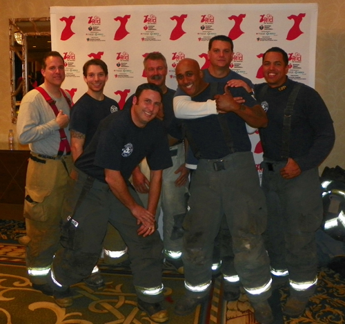 Firemen at Go Red for Women