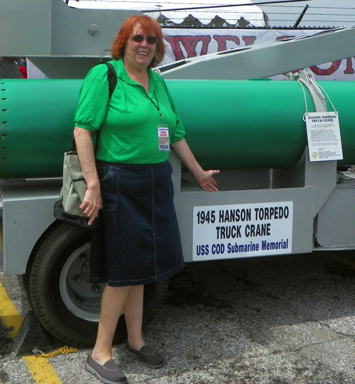 Debbie Hanson and Hanson torpedo truck crane