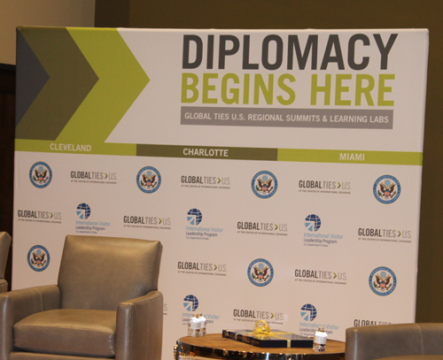 Diplomacy begins here banner