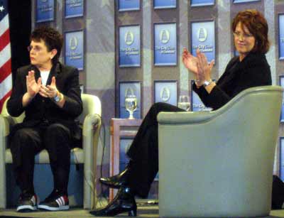 Billie Jean King and Christine Brennan