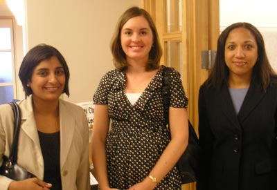 Manju Gupta of Wegman Hessler, Maggie McGrath of Cleveland Foundation and Carla Boddy of National City