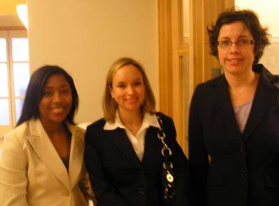 Darnella Robertson of NEORSD, Courtni Thorpe of Baker Hostetler and Julie Harris