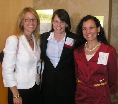 Brenda Kirk of Hyland Software, Beth Eaton of KeyBank and Tamara Karel of Benesch Friedlander