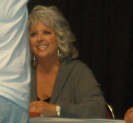 Paula Deen signing autographs