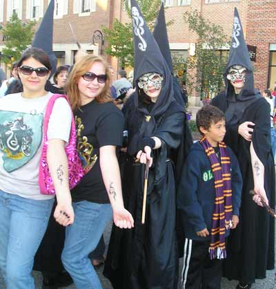 Harry Potter Fest in Hudson - death eater girls