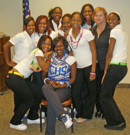 Collinwood High School girls of the ClevelandWomen.com Future Leaders 2007 Class