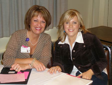 Hillcrest Hospital's Marybeth Mack and speaker Kristen Kaleal