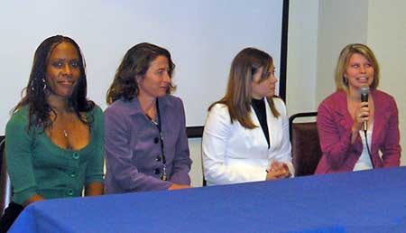 Young Women Panel - Deliska McGhee of AmTrust, Lori Hirsch of Anthem Blue Cross, Beth Stallings of WestShore Magazine, Lyndsey Walker of Inside Business magazine