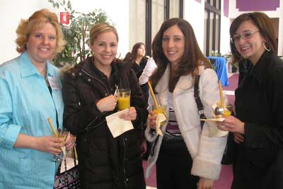 Jenni Pearl, Jennifer Muselin, Shelley Santin and Jamie Snow of the Rock and Roll Hall of Fame