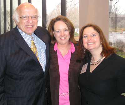 Harlan Diamond and Maureen Reich of Execuitive Caterers with Judge Bridget McCafferty