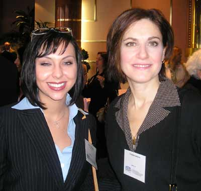 Merril Lynch's Jocelyn Miller and Party Planner Christine Laderosa