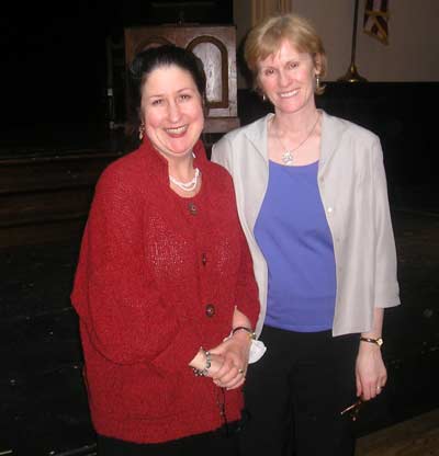 Author Lyn Mikel Brown Ed.D with Laurel School head Ann V. Klotz
