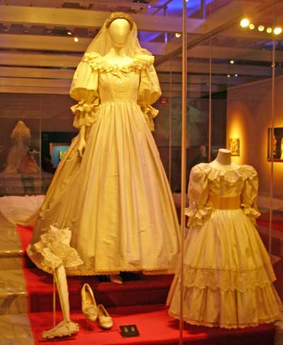 Princess Diana wax figure in the Madame Tussaud's wax museum - Vintage