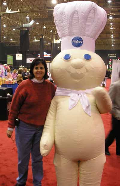 Brigid Drake with Pillsbury Doughboy