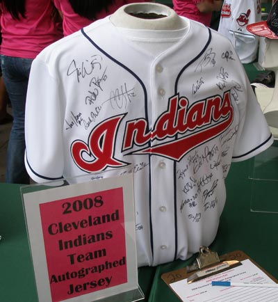Cleveland Indians Wives Mystery Ball prize