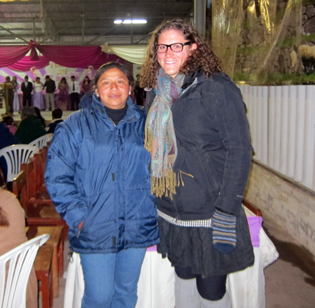 Katie Campbell with Peruvian friend