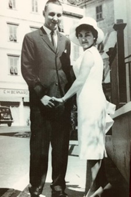 Bob and Sara Madison wedding 1960