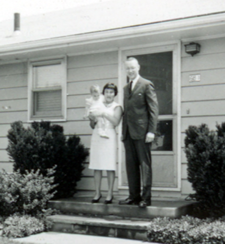 Bob, Sara and daughter Shari Madison in Barberton in 1964