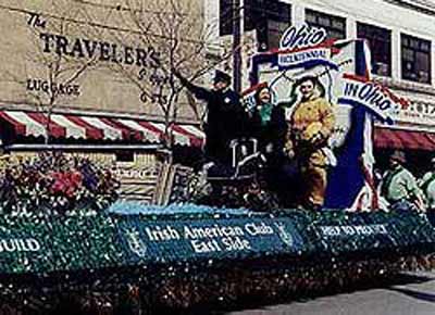 Judge Bridget McCafferty on the East Side Irish American Club Float