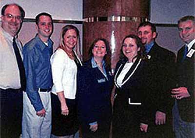 Bridget McCafferty with members of the Cuyahoga County Young Democrats