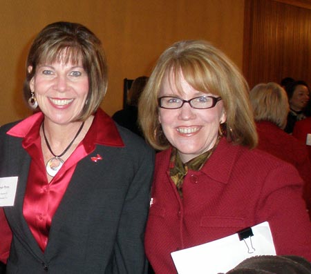 Margie Flynn and Barb Brown at Go Red for Women 2009