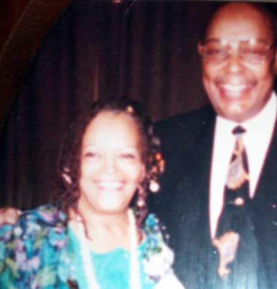 Juanita Carrothers with Congressman Louis Stokes