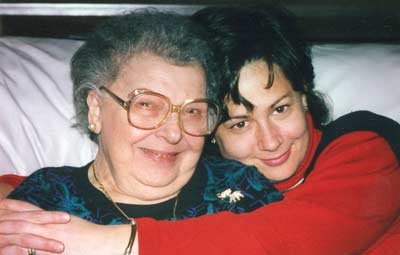 Danielle Serino with her beloved grandmother in 2001