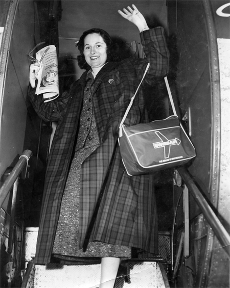 Doris O'Donnell on her way to Russia