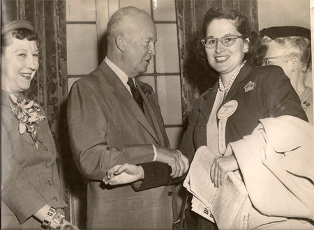 oris O'Donnell with president Dwight D. Eisenhower