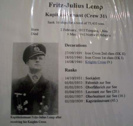 Captain Fritz Julius Lemp