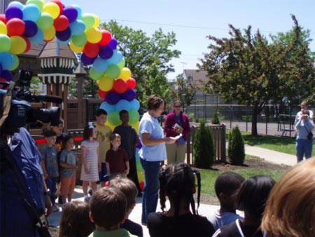 Georgine Welo launches Playground of Possibility (Mark Geyman photo)