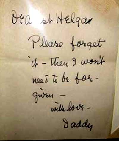 Carl Sandburg letter to daughter Helga Sandburg